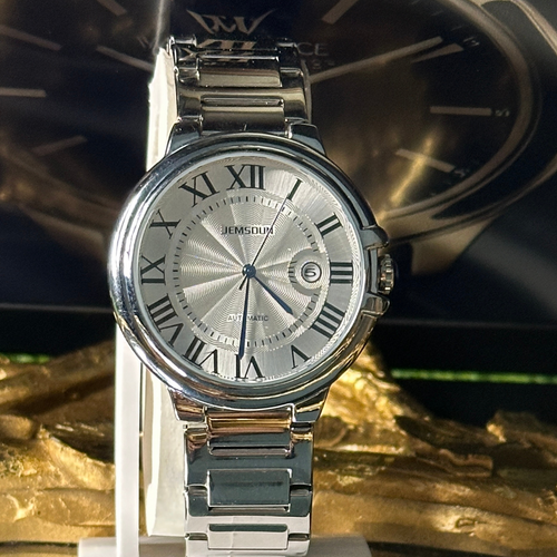 Jemsoun Classic Silver Automatic Watch – Timeless Elegance Meets Modern Craftsmanship