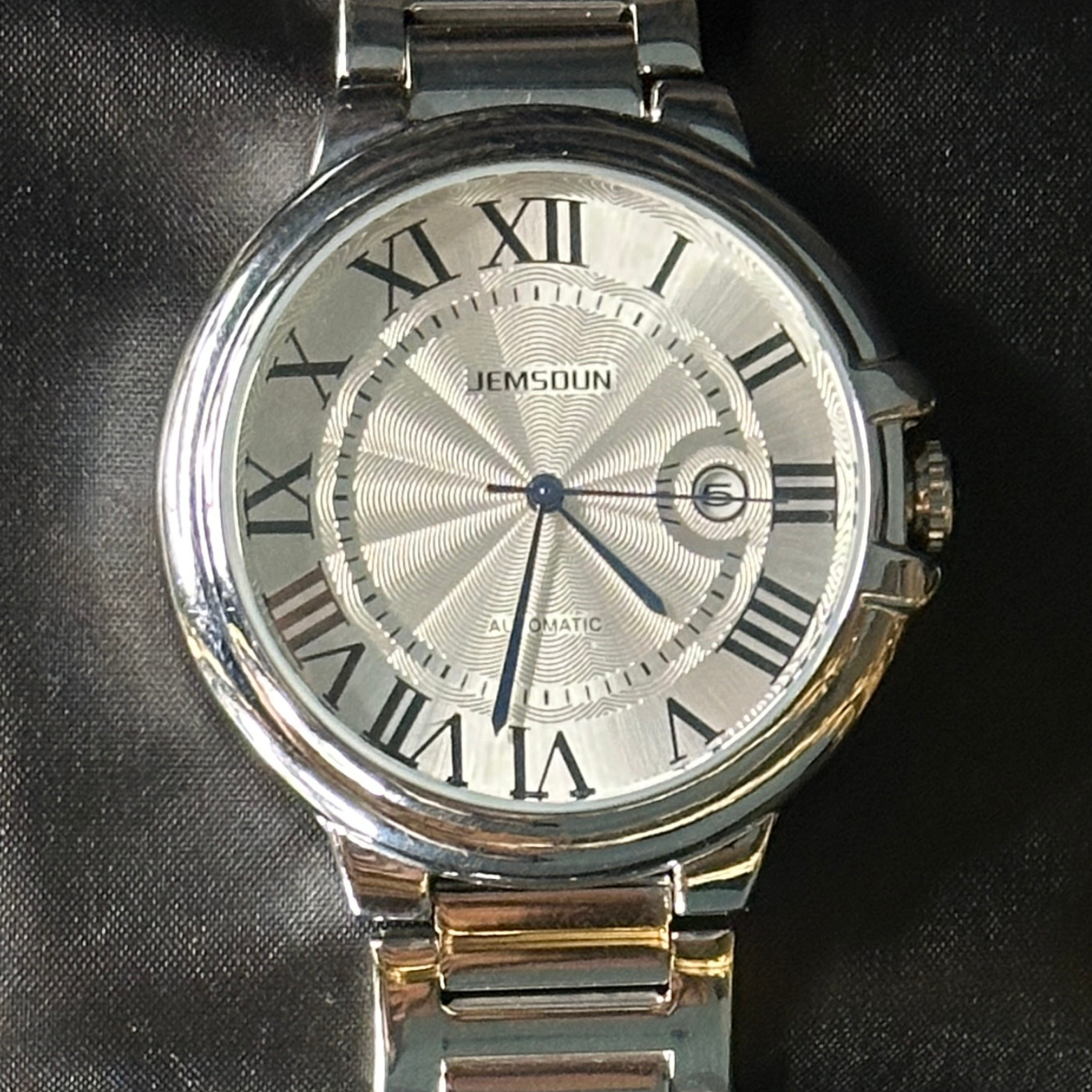 Jemsoun Classic Silver Automatic Watch – Timeless Elegance Meets Modern Craftsmanship