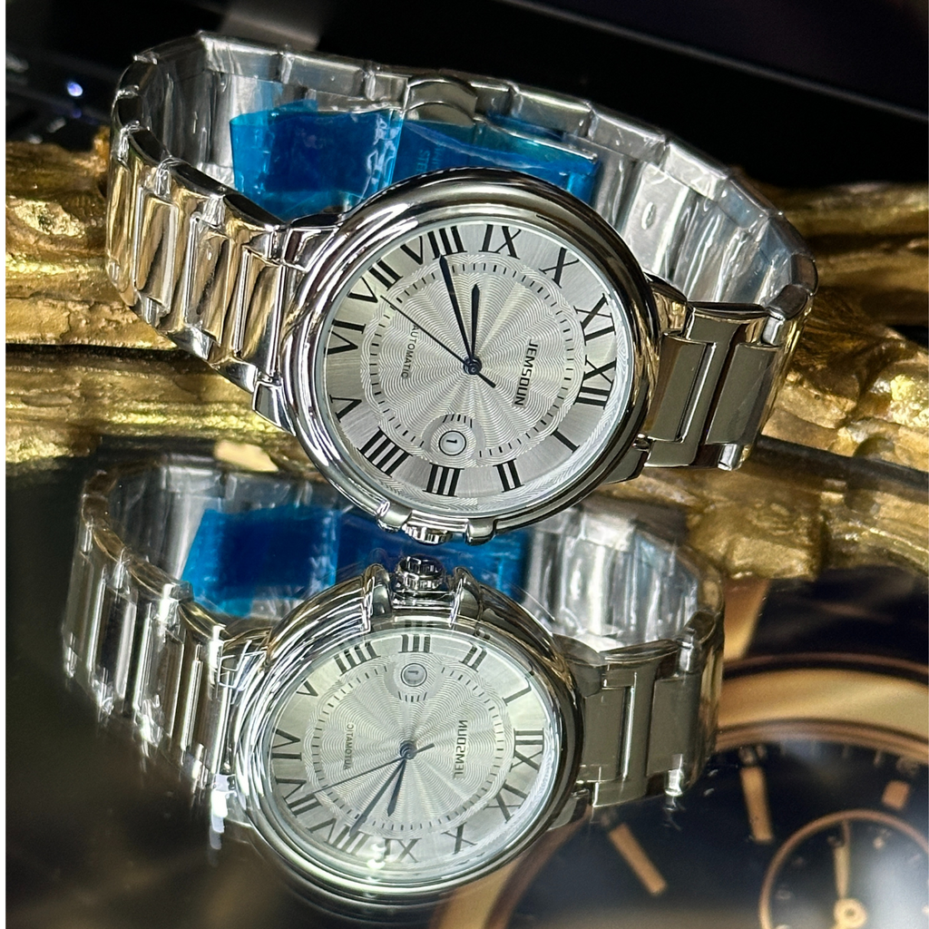 Jemsoun Classic Silver Automatic Watch – Timeless Elegance Meets Modern Craftsmanship