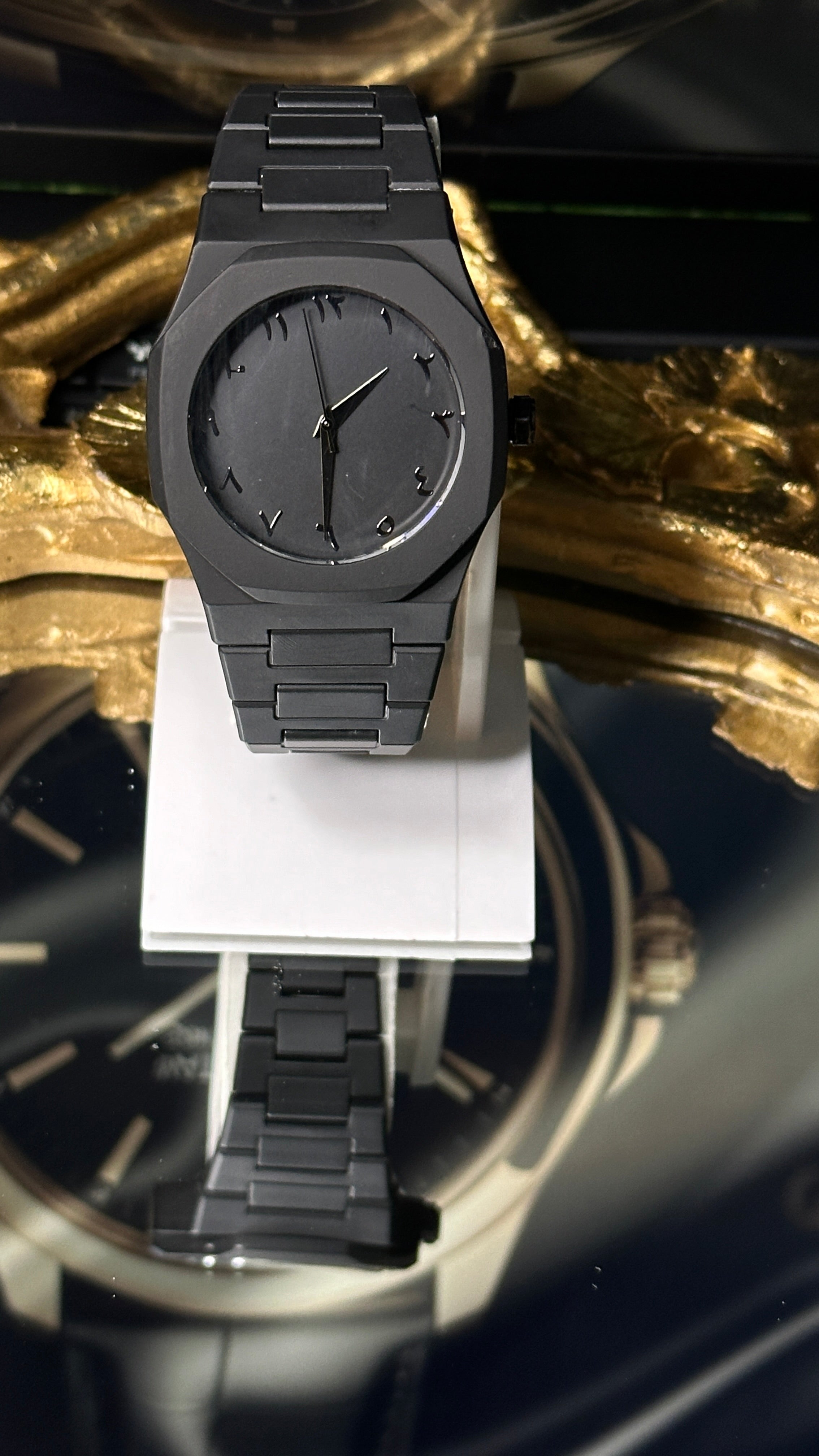 Black Aura™ Stealth Matte Watch – Minimalist Luxury Stainless Steel Wristwatch for Men & Women